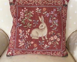 Bunny Pillow, 16"x16".