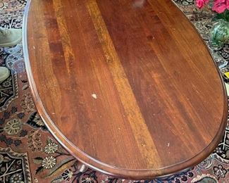 Oval Cocktail Table, 46"L 28"W 17.5"H. Photo 2 of 2