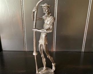 Arte Moreno bronze Don Quixote statue. Photo 1 of 2