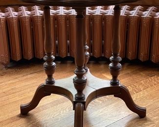 Ferguson No. 4410 Side Table with Fluted Rim, 24" Diameter 25"H. Photo 1 of 3