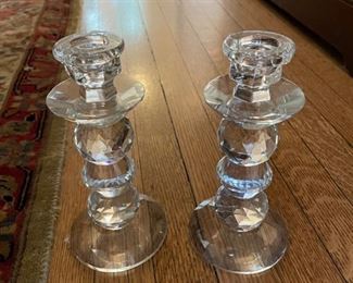 Crystal Candle Holders (set of 2).