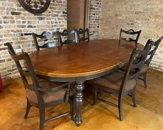Farmhouse Table, two 22" leaves, 72"L x 48"W. Photo 1 of 2