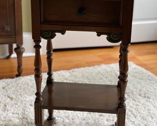 Antique Side Table, 16"W 12"D 27.5"H. Photo 1 of 2