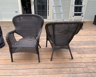 All-Weather Wicker Chairs (set of 2).
