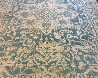 Faux Persian rug measures 12'2" x 8'8"
