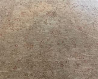 Over-dyed Ziegler Persian rug measures 4' x 5' 6"