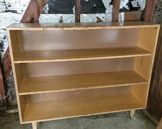 $25, Mid-century bookshelf, top has wear, first shelf had slight bow