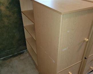 NOW $15 ea!!! (2) available,  Blonde bookshelf cabinet