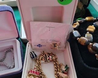 $30, Vintage Girls Scout Charm Bracelet 