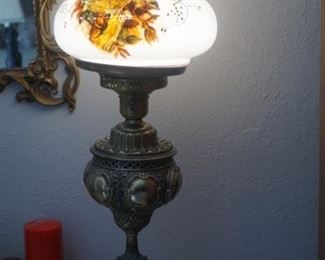 Hand-painted electrified lamp