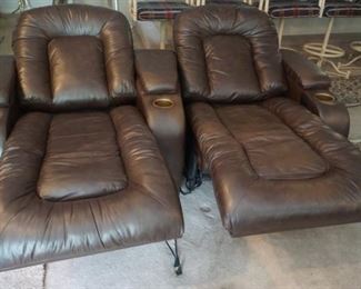 Faux Leather electric reclining theatre seats