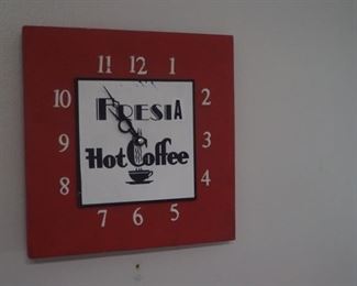 Hot Coffee decorative clock
