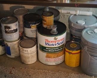 We have a lot of paint and chemicals