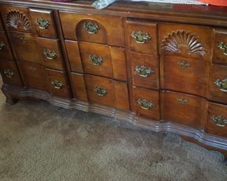 Long dresser with mirror