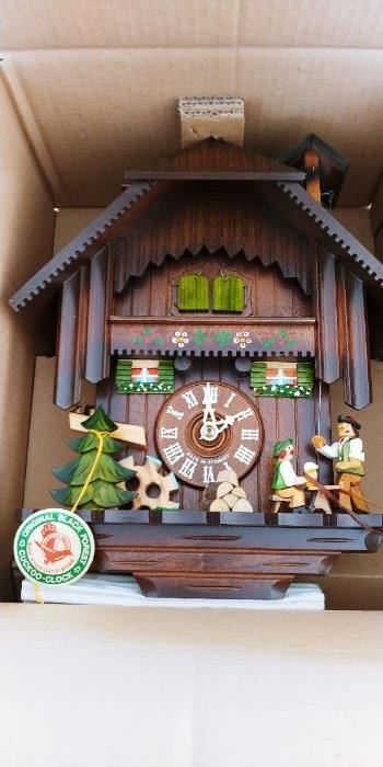 New in Box Black Forest Cuckoo Clock