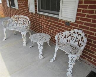2 sets of these wrought iron patio furniture