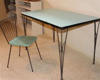 Retro Fans! - Iron and enamel top table!