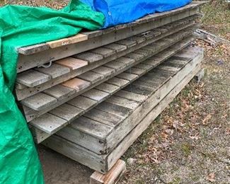 Wood dock 4’ wide, 50’ total