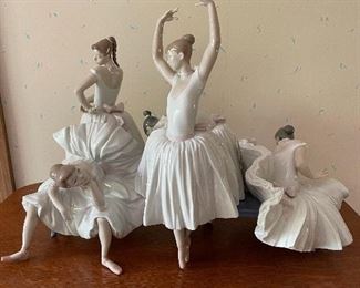 Lladro 5 Ballerinas on Bench paired with “Backstage Ballet”
Approx 15.5”H 22”L