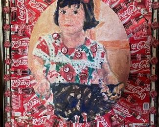 Mixed Media by Ann Wenner Osteen (1934-2019)                 "Katies Gone Coke"