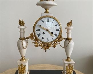 19th Century Bronze Mounted Marble Clock
