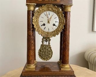 19th Century Japy Freres Inlaid Clock