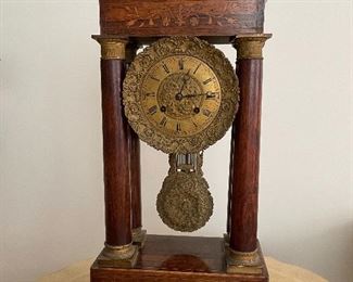 Late 19th Century  Rhodes Inlaid Clock