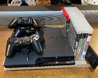 Sony Playstation 3 with 10 Games, 4 Controllers, and Remote