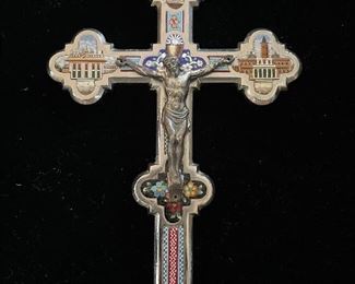 Fabulous Micro Mosaic Crucifix 