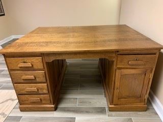 Antique Partner's Desk