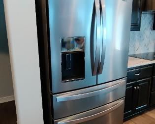 LIKE NEW EXCELLENT CONDITION 2YRS OLD Whirlpool 26.2-cu ft 4-Door French Door Refrigerator with Ice Maker (Fingerprint Resistant Stainless Steel)
Item #916724Model #WRX986SIHZ Keep items in easy reach with the refrigerated exterior drawer
Get more storage flexibility with the triple crisper
Easily find frozen food with triple-tier freezer storage
Manufacturer Color/Finish:Fingerprint Resistant Stainless Steel https://www.lowes.com/pd/Whirlpool-26-2-cu-ft-4-Door-French-Door-Refrigerator-with-Ice-Maker-Fingerprint-Resistant-Stainless-Steel/1000318967?cm_mmc=shp-_-c-_-prd-_-app-_-google-_-lia-_-118-_-refrigerators-_-1000318967-_-0&store_code=1098&placeholder=null&ds_rl=1286981&ds_rl=1286890&gclid=CjwKCAjw_JuGBhBkEiwA1xmbRX6aIygEMF1_PHiEOytCHbdspBEp5mNGSGWUtW8BhHDvTdva2blOPRoCimsQAvD_BwE&gclsrc=aw.ds Sells over $3,000 plus tax, ASKING $1,800.00!!