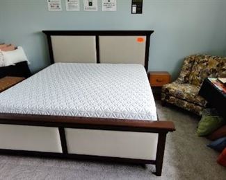 Pottery Barn - King Size, Headboard, Footboard & Frame $250 - Great Condition!!!                                                                             Sterns & Foster Pillow Top Queen Mattress - (LIKE NEW!!!)                                 