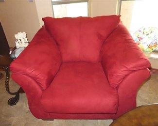 Oversized Red Arm Chair