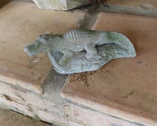 Small Concrete Alligator 