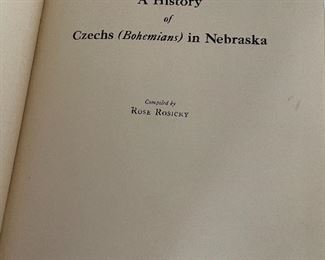 History of Czechs (Bohemians) in Nebraska.  1929 - First Edition.