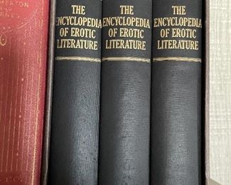 The Encyclopedia of Erotic Literature Three  Volumes Slipcase.