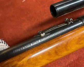 Western Field Model SD59A - 22 Caliber Long Rifle with scope.