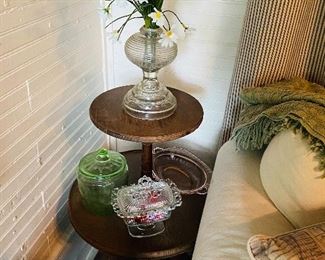 Vintage 2 Tier Pedestal Table