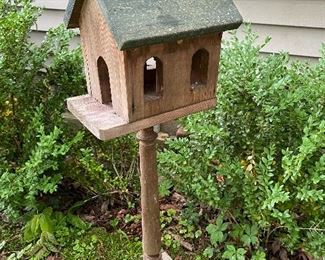 Bird House: Here is where the cats hang out.