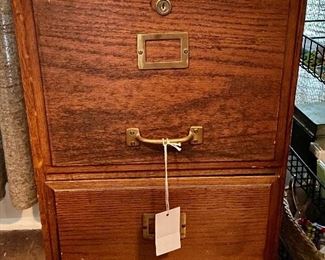 Oak Filing Cabinet