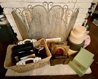 Vintage Fireplace Screen
