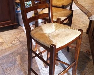 Wood bar stools (3)