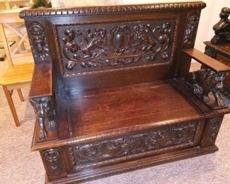 Exquisite antique bench (small)