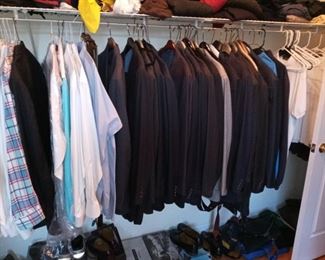 Men's suits and dress shirts