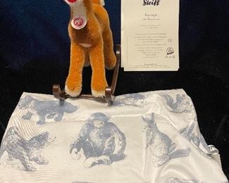 $140.00
Rudolph on Rockers. EAN 681585
8”  Mohair 
LE 9/2009
With box and COA 