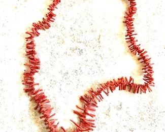 $40 Branch coral necklace.  18"L
