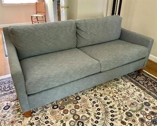 $950 - Ethan Allan contemporary, two-cushion sofa.  31" H, 76" W, 40" D, seat height 20.5". 