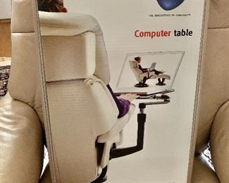 $275 - Computer table attachment for Stressless chair - New in Box never used. 