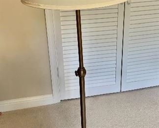 $95 - Adjustable floor lamp - 59" H, base 10" diam.