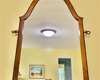 $120 - Vintage mirror with floral motif - 28" H x 17" W. 